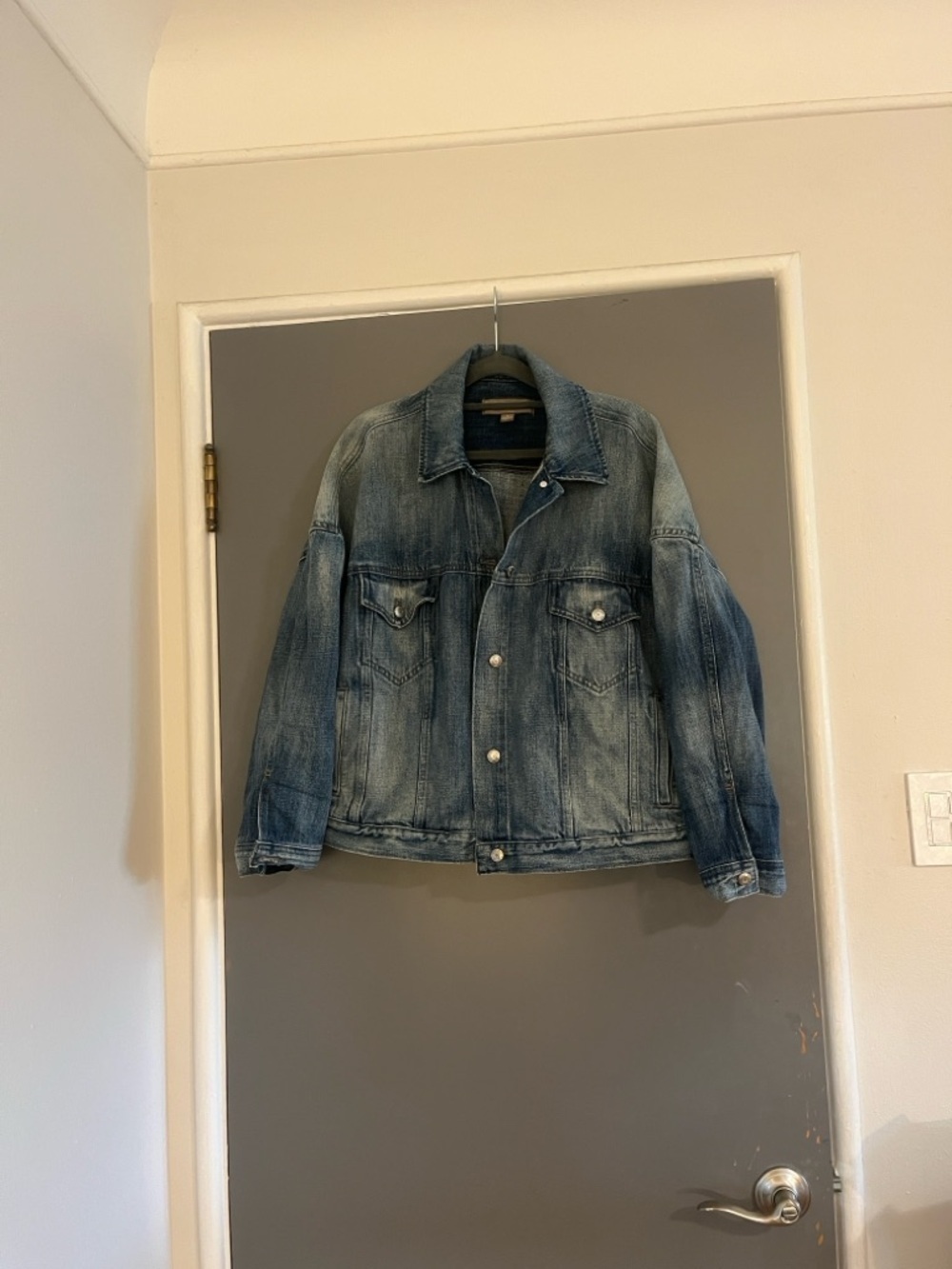 Point Sur Limited Edition Oversized Trucker Denim Jacket Medium wash - Picture 2 of 7